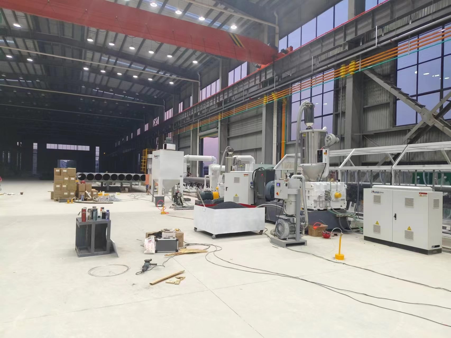 Steel Pipe 3lpe/2PE PP Steel Pipe Blasting Fbe Coating Machinery Sand Blaster Shot Blasting