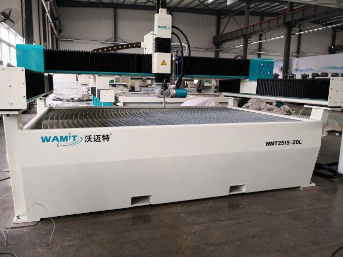 1500*2500mm provide overseas installation waterjet cutting machine with 420Mpa high pressure pump