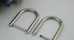 Custom made big zinc alloy 28 mm removable metal D ring buckle with polishing