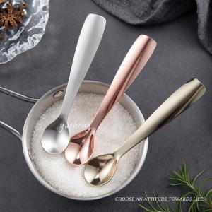 Wholesale Stainless steel 18/8 mirror polishing gold color spoon rose gold spoon Silver spoon With Custom Logo from china suppliers