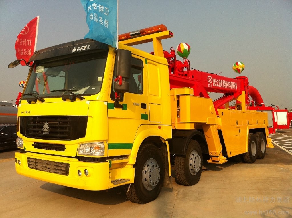 Colorful Heavy Duty Wrecker , Special Purpose Truck For Road Recovery