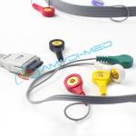 Holter Recorder ECG Lead Wires 0.9m BIOMEDICA-26P 10 Lead Snap Holter ECG Cable