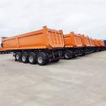 60-Ton 12R20 Tires Heavy Duty Truck 4-Axle Dump Truck Semi-Trailer Customizable