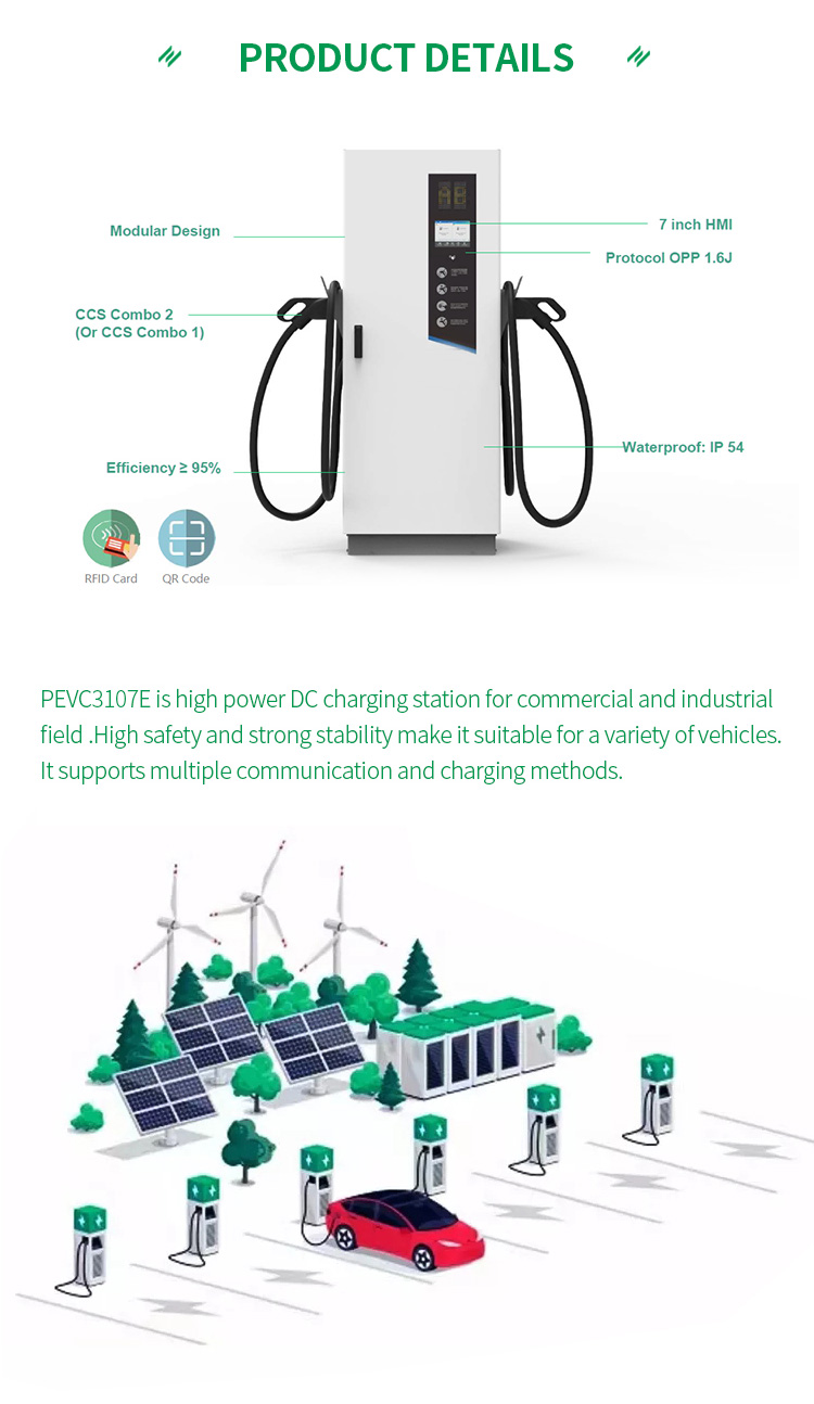 750*750*1900mm DC EV Charging Station 30kw 60kw 120kw With 15kw Charging Module