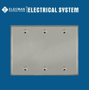 Wholesale 3 Gang Blank Receptacle Electrical Duplex Outlet Cover Aluminum from china suppliers