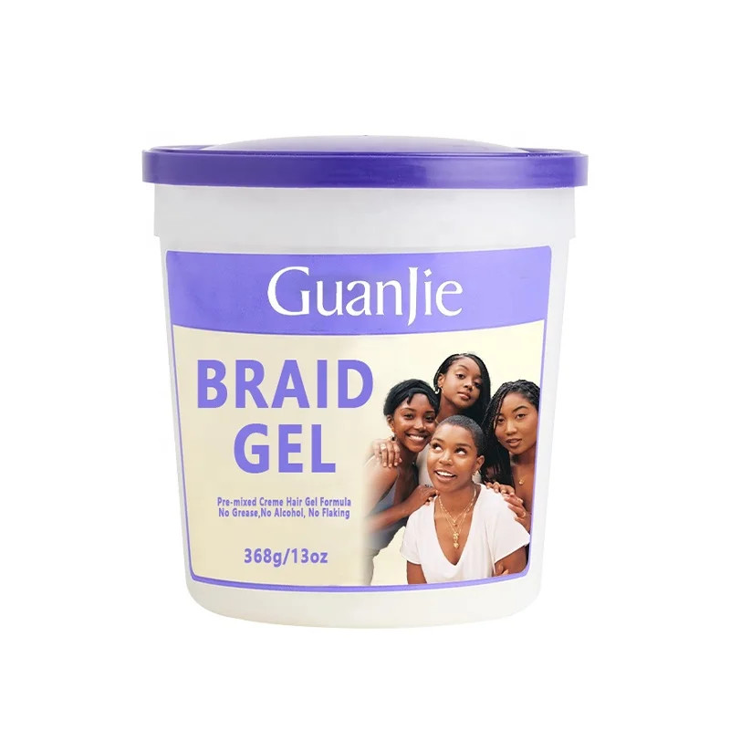 Private Label Braiding Edge Control Hair Gel Hair Wax No Flaking Twist Neat Braid Conditioning Shining Hair Gel Edge Control Gel