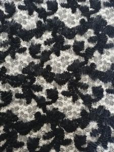 Wholesale Black Floral Lace Applique Embroidery Fabric Evening Dress Fabric from china suppliers