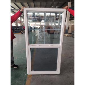Wholesale Tempered glass UPVC Single Hung Window For Cottage Double Glazed from china suppliers