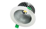 IP20 100 - 240VAC 1010 Lumen 15W Bridgelux COB LED Down Light With 50° Energy