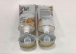 Aluminum Barrier Flat Oval Toothpaste Tube Φ35 375μ With Gold Plating Cap