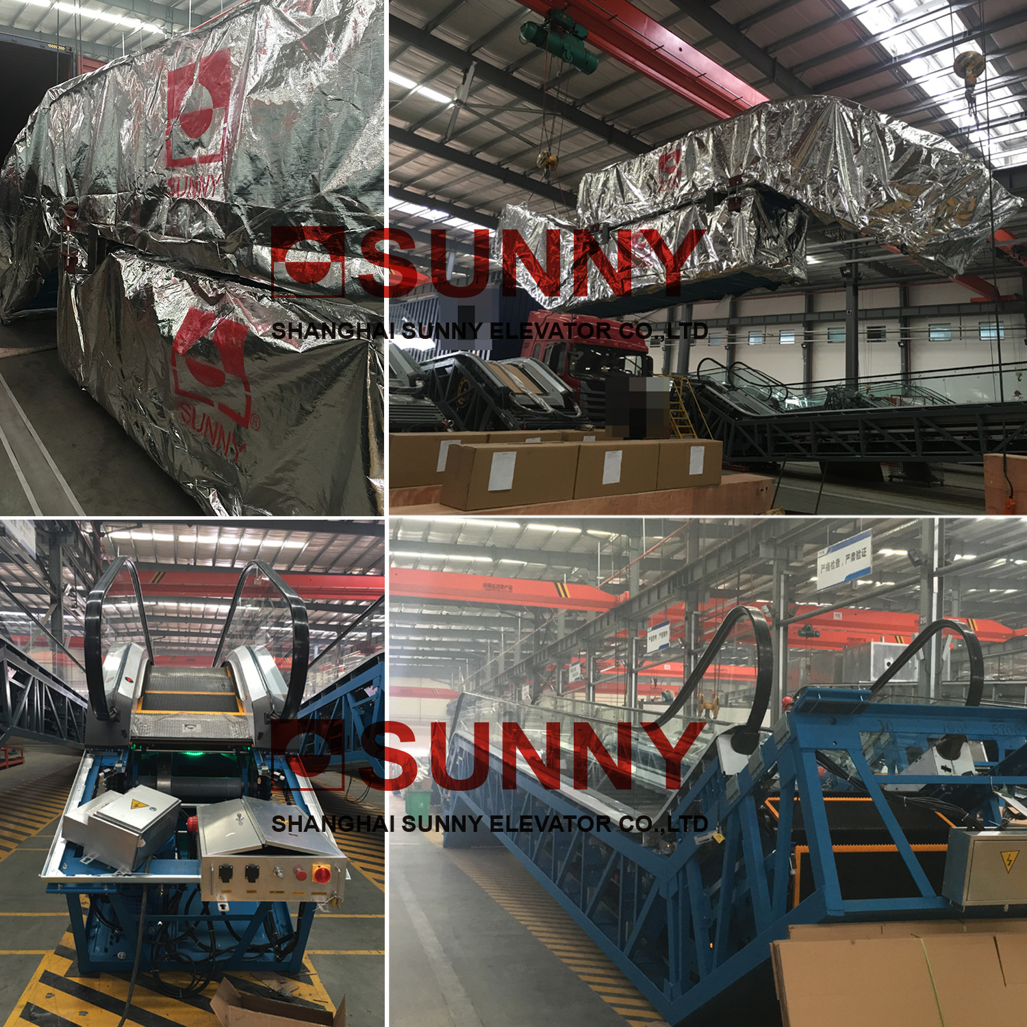 12 Degree Indoor Moving Walk Escalator 0.5m/s For Airport / Supermarket