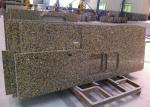 Irregular Shape Granite Island Countertop 37" Wide , Gillao Gold Material