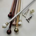 Electroplated 0.4mm 6.7m Black Wrought Iron Curtain Pole