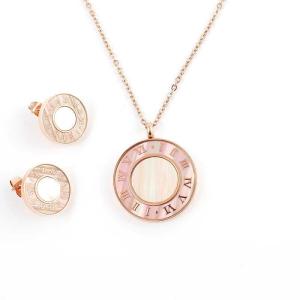 Wholesale South American Fashion Stainless Steel Earrings With Matched Pendant Necklace Set CQT4 from china suppliers