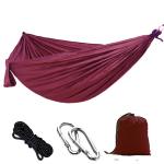 Outdoor Essential Black Color 210T Nylon Ripstop Portable Camping Hammock 270