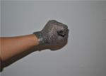 Stainless Steel Mesh Safety Gloves , Kitchen Safety Meat Slicer Gloves