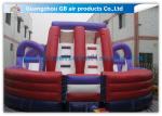 Outdoor Inflatable Bounce House Games Double Slides For Business Hire
