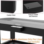 Cast Iron Grease Catcher Drip Pans Replacement Parts for Blackstone 28/36 Inch