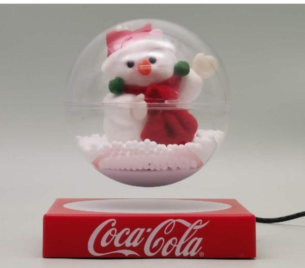 Customize magnetic floating levitating Christmas gift bear ornament toys display