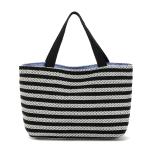 New Fashion Large tote bag carrrying Striated shopping bag Handbag promotional