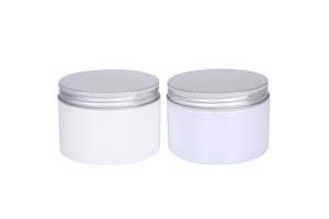 Wholesale 300g Leak Proof PET 65mm Cosmetic Cream Hair Jars With Silver Lid from china suppliers