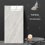 Modern Large Glazed Porcelain Tiles Gray Marble For Interior Wall Square Shape