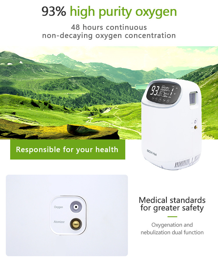 Multifunction Room Home Oxygen Concentrator 48h Full Intelligent