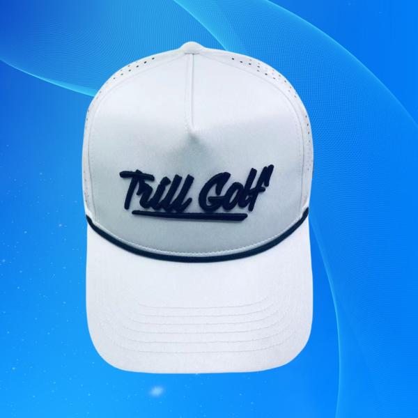 5 Panels High Profile Embroidery Golf Caps Women'S Breathable Baseball Cap