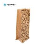 250G 500G Coffee Tea Bags Side Gusset Kraft Paper Biodegradable Compostable