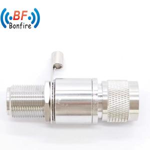 Wholesale Indoor/Outdoor 3GHz Male Jack N Plug Female Bulkhead to RP-SMA Male Surge Protector from china suppliers