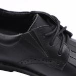 Lace Up Unisex Leather School Shoes Size 26-40 Girls Tassel Leather Shoes