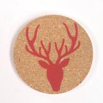 4 Inch Custom Printed Cork Coasters Heat Insulation For Beverages Cups