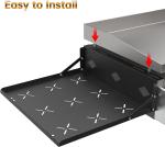 Heavy Duty Grill Side Shelf Griddle Accessories High Carbon Steel Griddle Side
