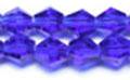 Wholesale Deep Sapphire Blue Crystal Faceted Glass Beads Bicone in 5mm 6mm from china suppliers