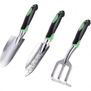 Wholesale Heavy Duty Cast 3PCS Garden Tool Set Aluminum With Ergonomic Rubberized Non Slip Grip from china suppliers