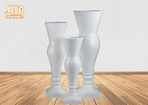 White Fiberglass Floor Vases Homewares Decorative Items Wedding Centerpiece