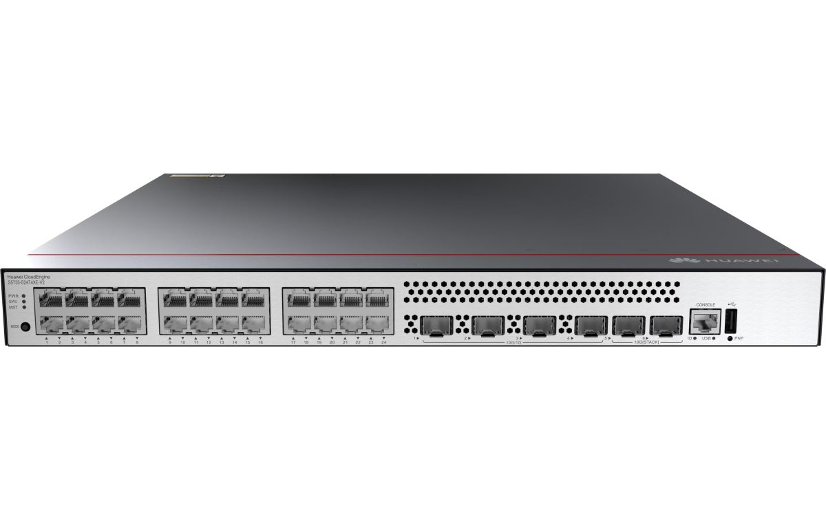 S5735-S24T4XE-V2 Enterprise CloudEngine Network Switches Stock and 24 10/100/1000 Ports
