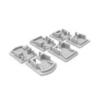 Magnet Lights Aluminium LED Strip Light Channel Surface Mounted Housing 14*14mm