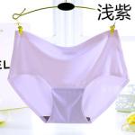 Anti-Static Seamless Underwear Female Breathable Ice Silk Mid Waist Underwear