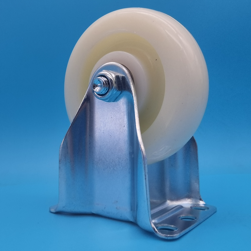 Medium-Duty White PP Polypropylene Wheels Light Industrial Castors Singel Wheels 2.5 " Food Beverage Industry