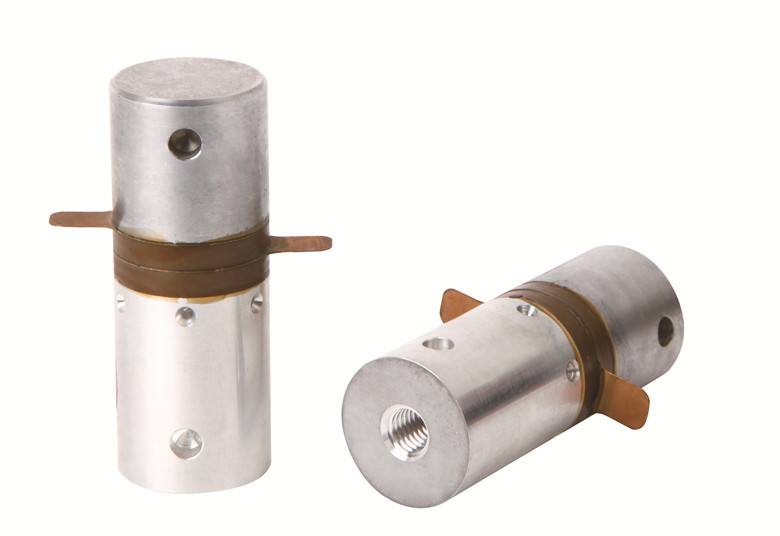 Ceramics Ultrasonic Piezoelectric Transducer , 400W 30 Khz Ultrasonic Transducer PZT8