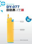 Dy-077 Flint Gas CE Lighter Plastic Samples US 0.01/Piece 1 Piece Min.Order