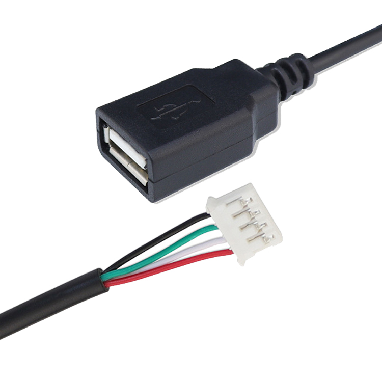 Custom USB 2.0 A Female to JST PH 2.0 Assembly Cable Wire Harness