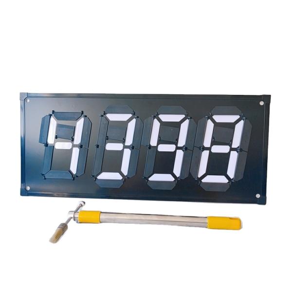 Aluminum Plastic Plate Gas Station Digital Price Signs Oil Price 7 Segment