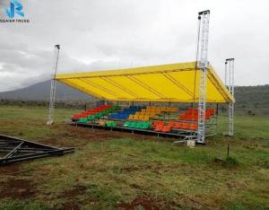 Wholesale Sgaier Truss Steel Grandstand For Soccer / Basketball Stadium Foldable from china suppliers