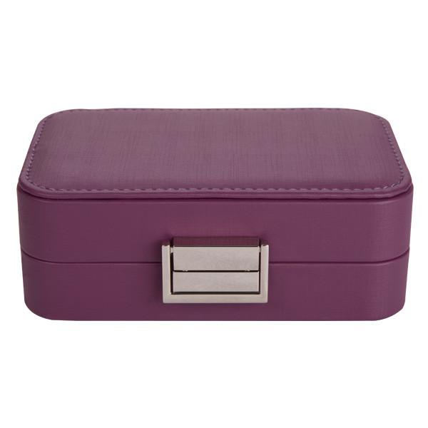 Removable Dividers Small Portable Jewelry Box , Logo Free Personalized Travel