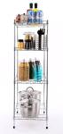 4 Tier Stainless Steel Wire Shelves Customized Logo Non - Folding Rack