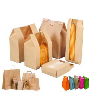 Wholesale oEM ODM Loaf Packing Food Paper Bags With Window from china suppliers