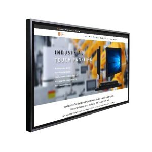 China 55 Inch Infrared Touch Screen Monitor Wall Mounted LCD Display with 10 Point Capacitive Touch on sale