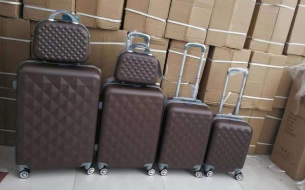Travel Suitcase 20" 24" 28" 4 Wheels ABS PC Suitcase Traveling Set Trolly Bag